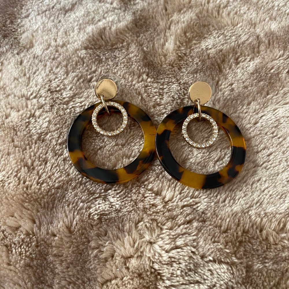 Tortoiseshell Statement Earrings